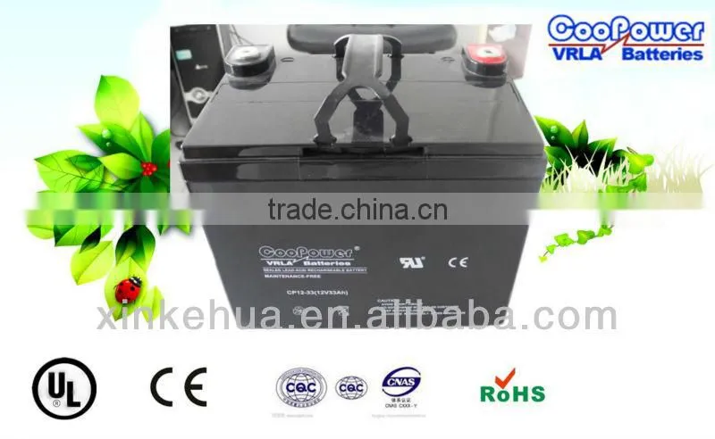 UPS battery/Rechargeable Battery/Solar Battery/12V33AH Deep Cycle Battery