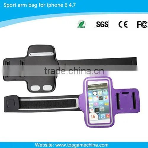 47*15.5cm Neoprene mobile phone arm bag for iPhone 6