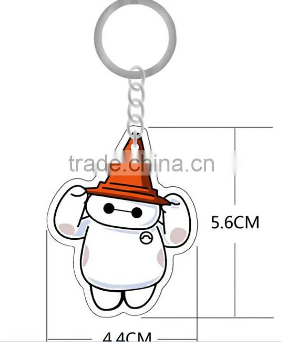Baymax Keychain 2015 white newest arrival keychain 6CM