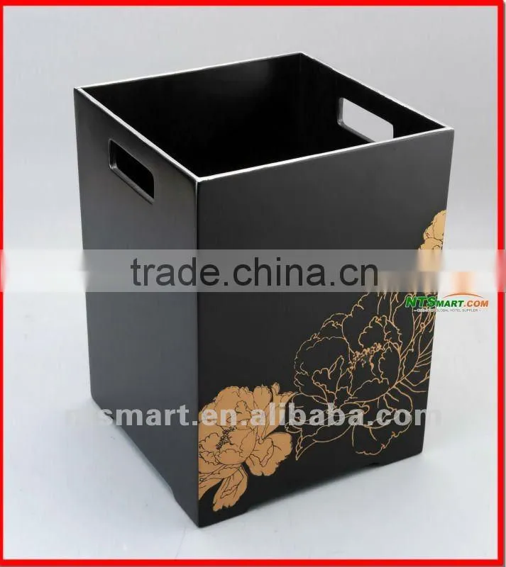 Fine Quality Square faux leather waste bin