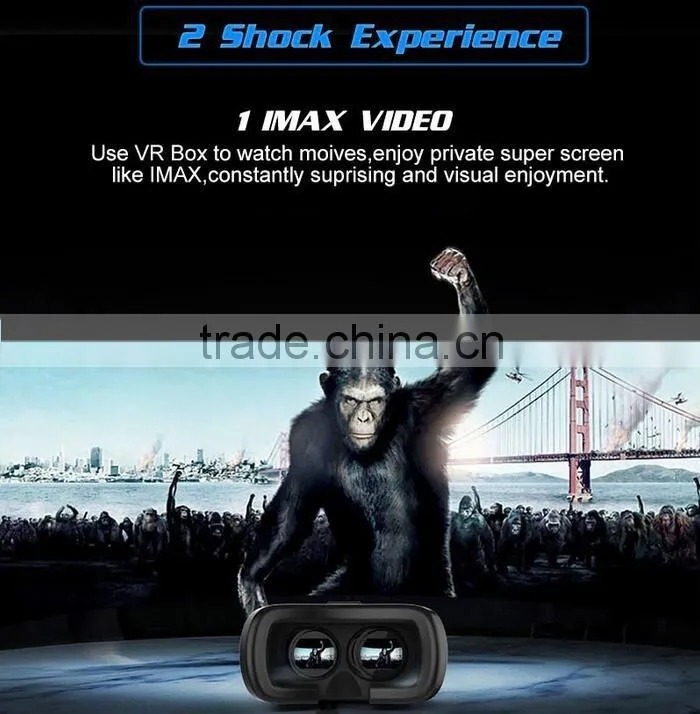 2016 Top selling 3D VR headset glasses for moblie smart phone