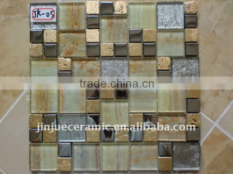 flower border tiles glass tile Glass Mosaic hand make tile