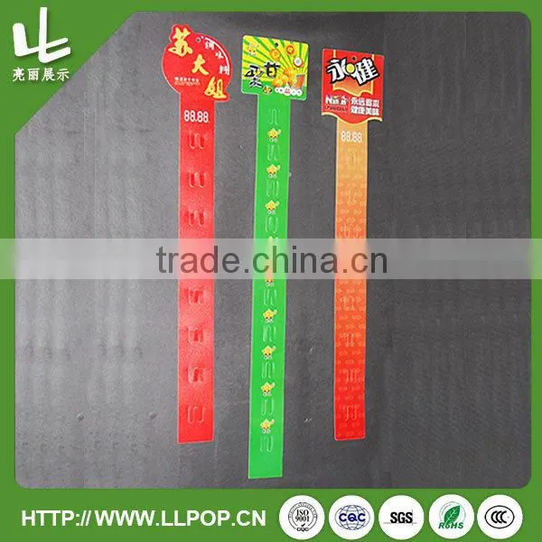 plastic hanging display clip strips for supermarket