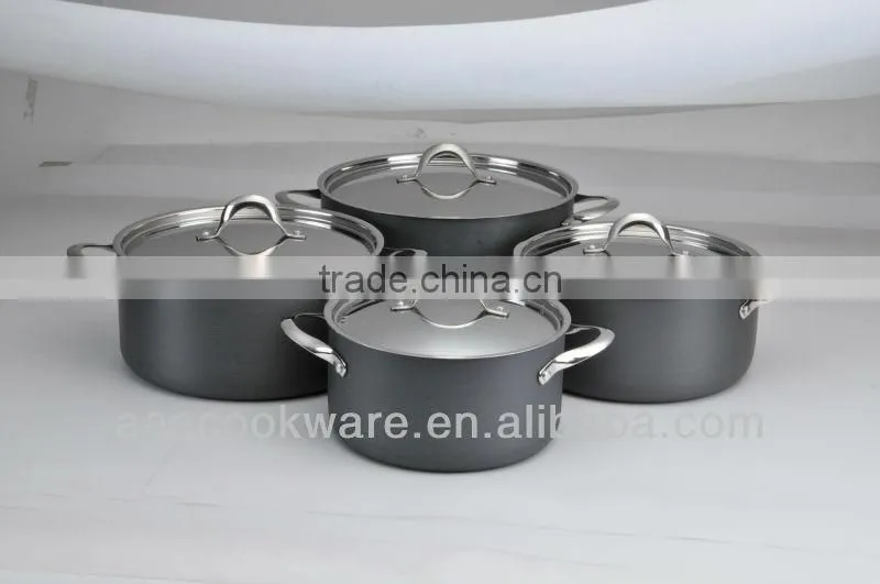 Hard-anodized Aluminum cookware/kitchenware with induction bottom