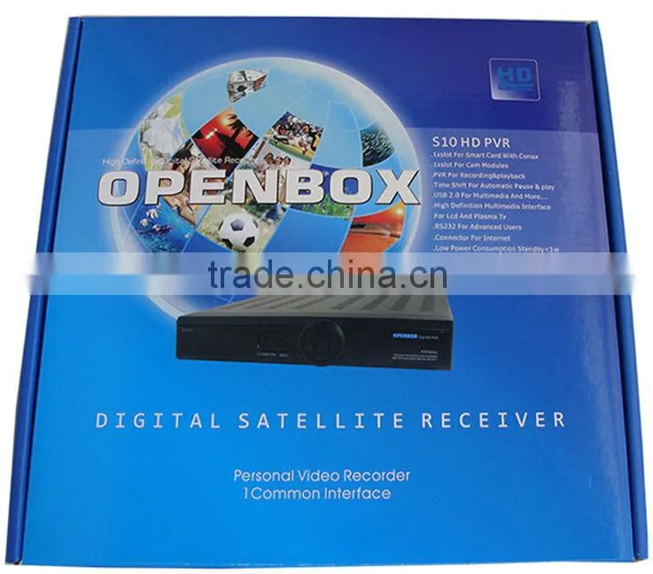 Openbox S10 HD satellite receiver ali solution DVB-S & DVB-S2 FTA with USB+CI+CA working worldwide