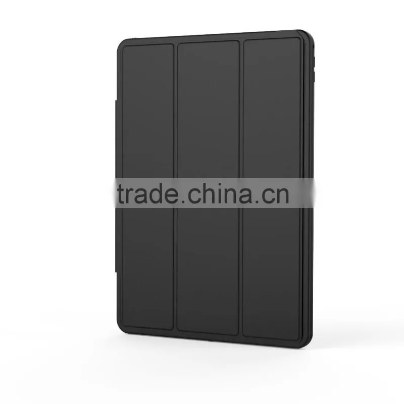 Fashion Design Folding Leather Wake Sleep Function Flip Leather Full Cover Protective Case For iPad Pro TB-0279
