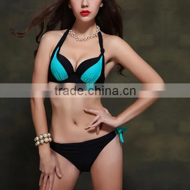 Sunshine style blue bikini swimwear set