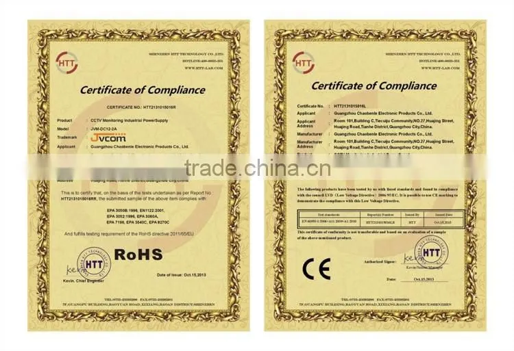 JVCOM C2SS switch mode power supply reasonable price CCTV Power Adapter