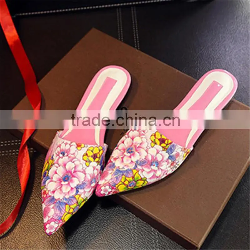 Printed china manufacturer sandals alibaba flat moroccan sandals