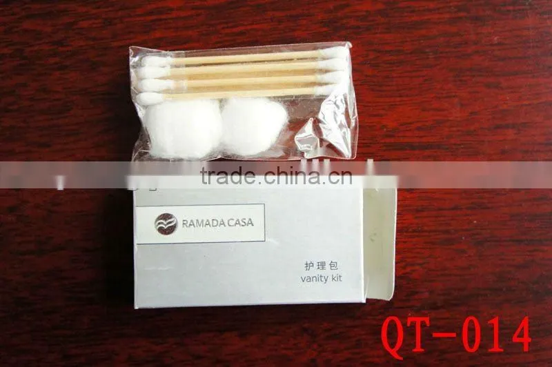High Quality Hotel&spa vanity kit/swab/tampons/match/QT014