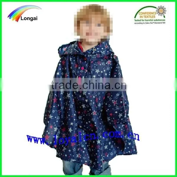 fashion children waterproof rain poncho patterns