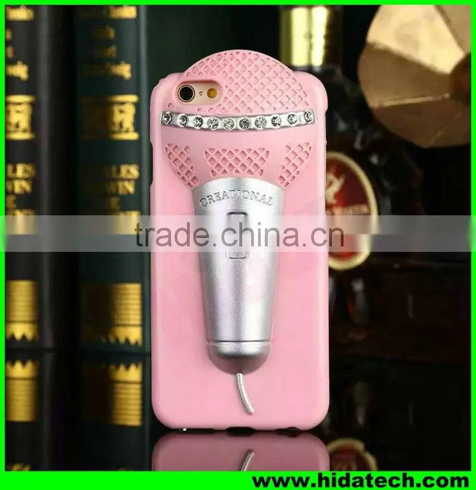 Newest mobile phone cases and covers for iPhone 5 iphone 6 microphone type case