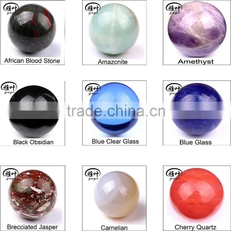 Yellow Glass Balls/Spheres Decorative Colored Glass Balls/Spheres