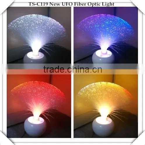Home an Garden LED color changing table optical fiber lamp with CE and ROHS with plastic base