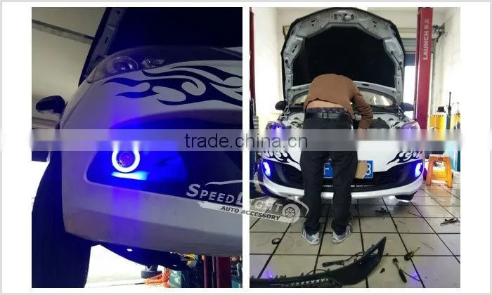 New Arrival Multi-fonction 30W 2.5 3.0 3.5 Inch LED Fog Light DRL LED Daytime Running Light With Angel Eye