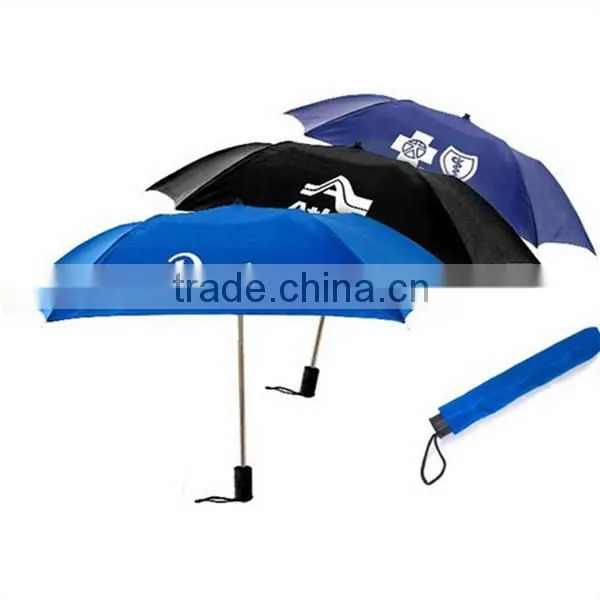 Promotional trendy wine bottle umbrella three fold