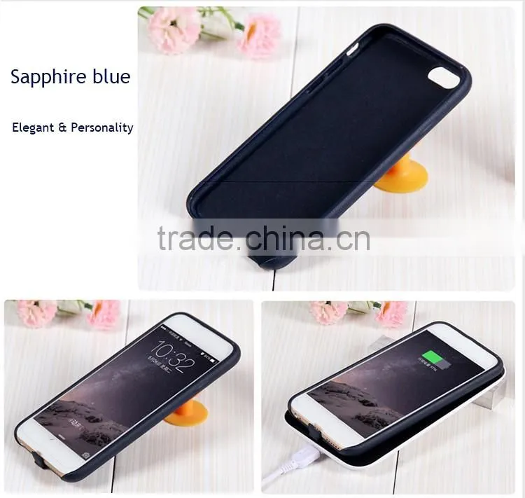 For iphone leather case cover wireless charger recevier case for iphone 6 6s 6plus