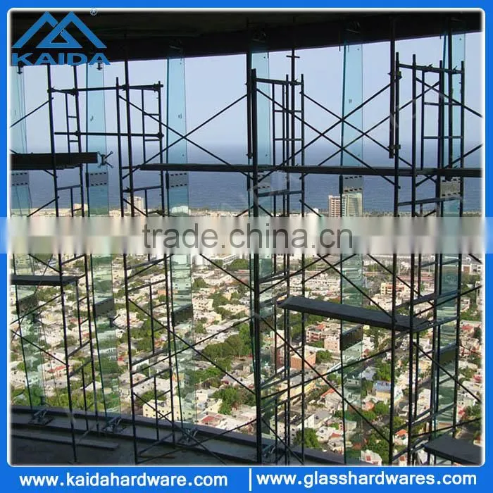 Stainless spider fittings for glass wall