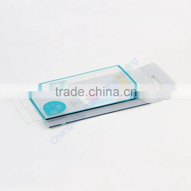 Pet plastic phone case box for phone case packaging