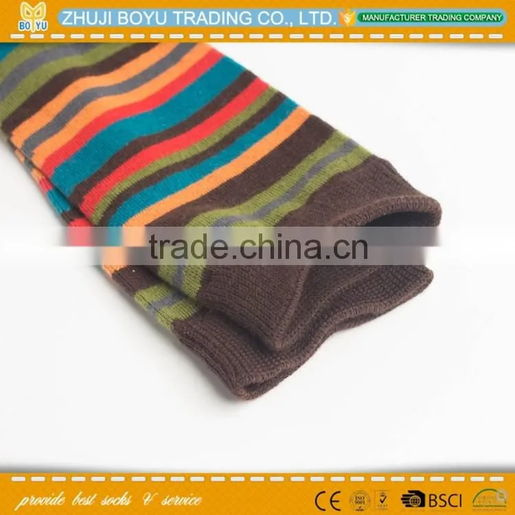 BY-161410 Young girl's knee high socks Colored striped socks wholesale sock