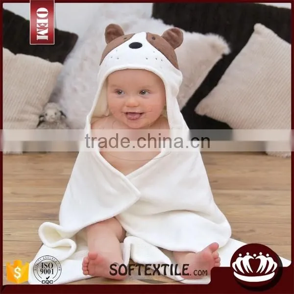 2016 good quality soft microfiber baby hooded towel