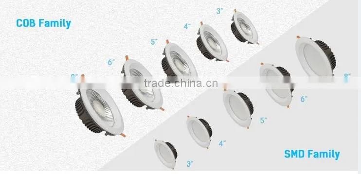 2016 hot sales 300 lumen led down light
