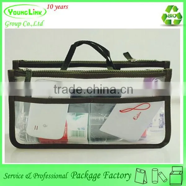 Clear plastic pvc waterproof makeup cosmetic bag for promotion