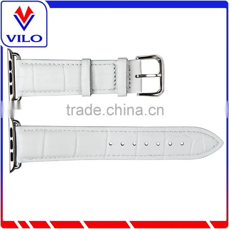 High Quality Genuine Leather Wrist Strap Watch Band with Adapter For iWatch 38mm/42mm