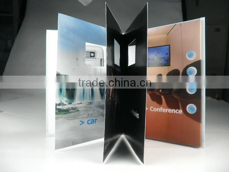 video greeting gifts booklet for advertiser /LCD booklet