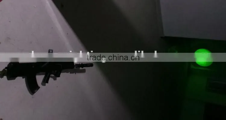 Green tactical laser flashlight for rifles or other long guns