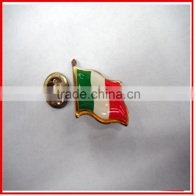 popular and durable metal flag pin badge,football pin badge,Brazil flag pin badge
