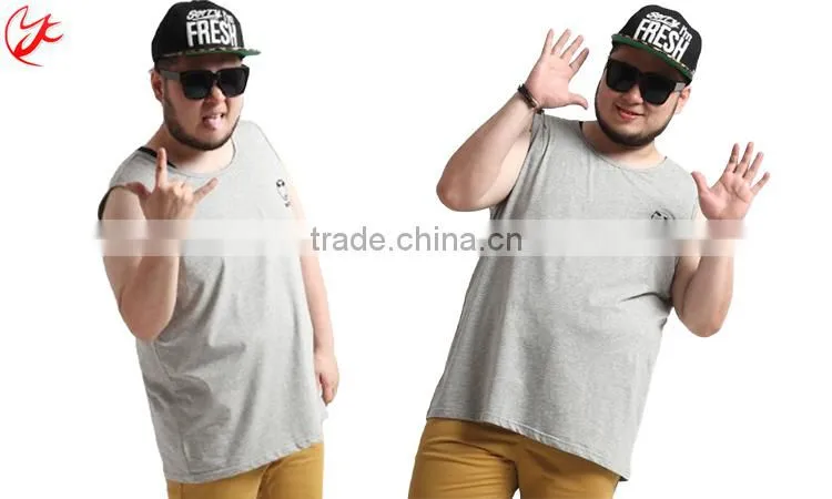 Fat mens 5x t-shirts tank top plus size (YCT-C0134)