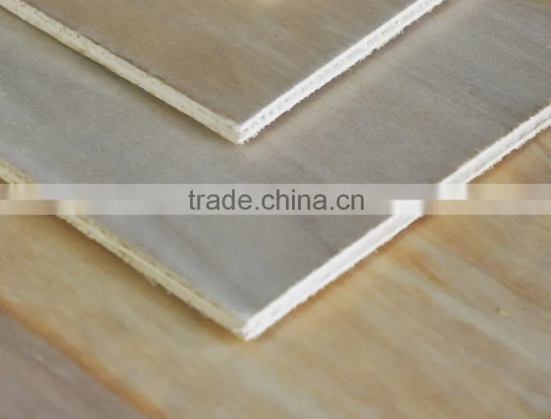 Superior Golden Peach Surface Poplar Muti-layer Veneer Plywood Melamine Coated Plywood