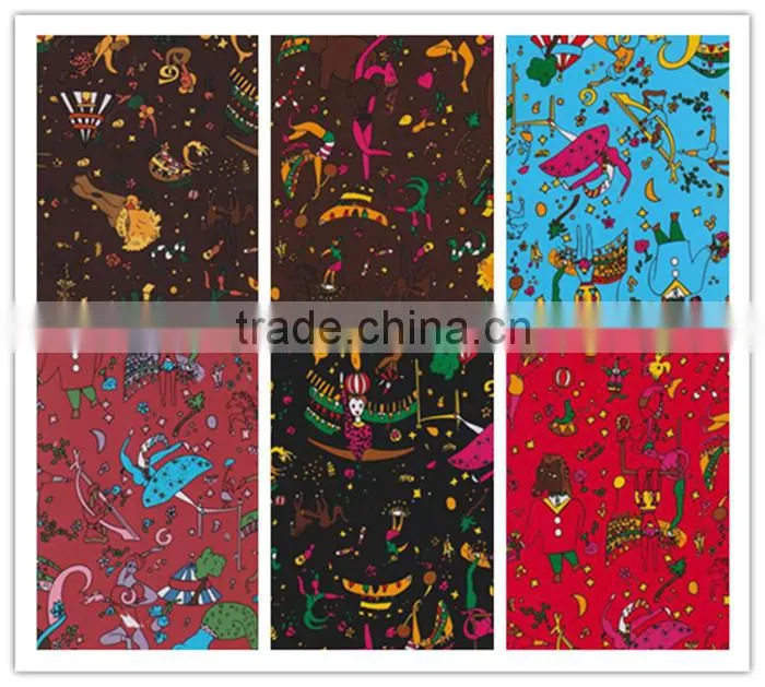 cartoon girl of PET foil for leather