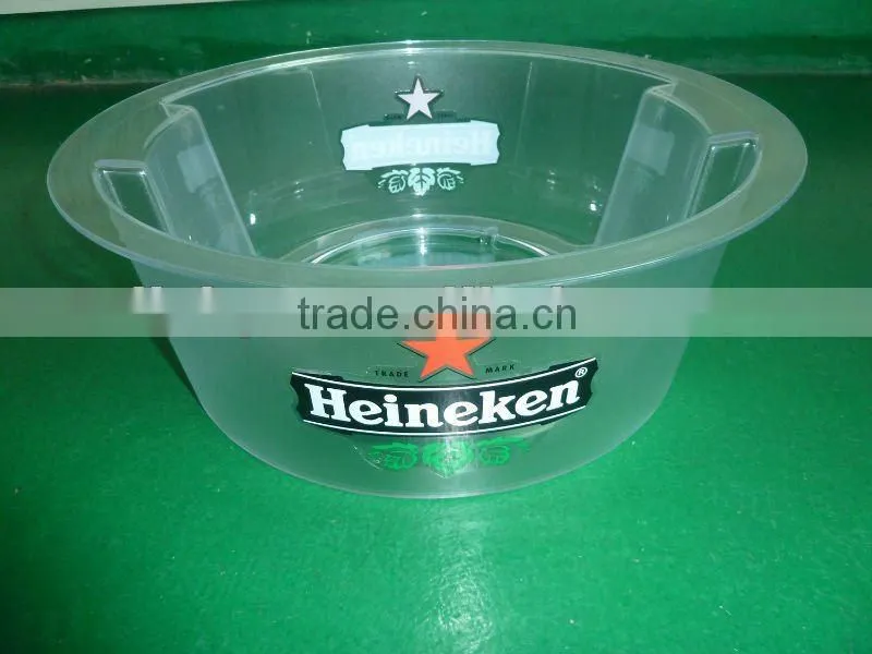 wine ice bucket 5L plastic ice bucket /smirnoff plastic ice bucket