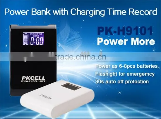 Shenzhen high capacity power bank,portable source,universal portable phone power bank with LCD digital display indicator