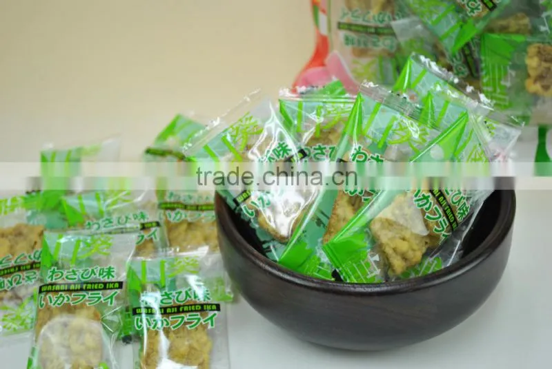 Fried squid snack wasabi flavour