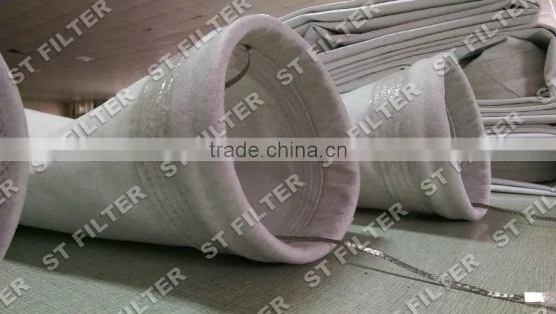 Zero leakage Polyester stainless steel antistatic filter bag