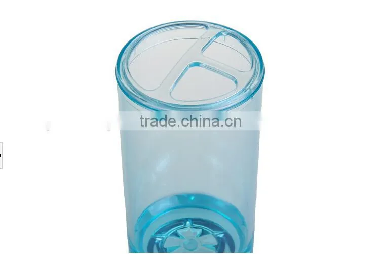 Transparent acrylic toothbrush holder