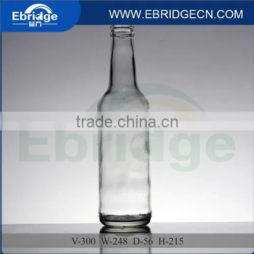 300ml clear transparent glass beer bottle