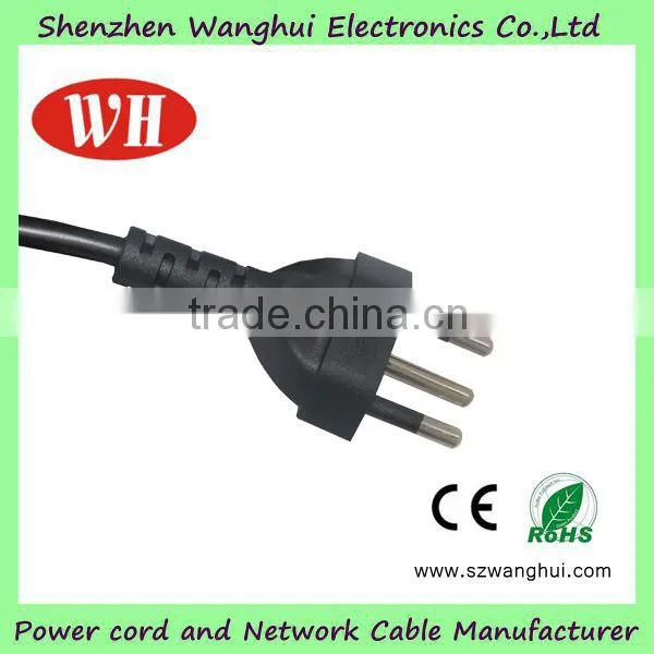 Home Appliance Power Cord, Brazil Power Supply Cords with 220V