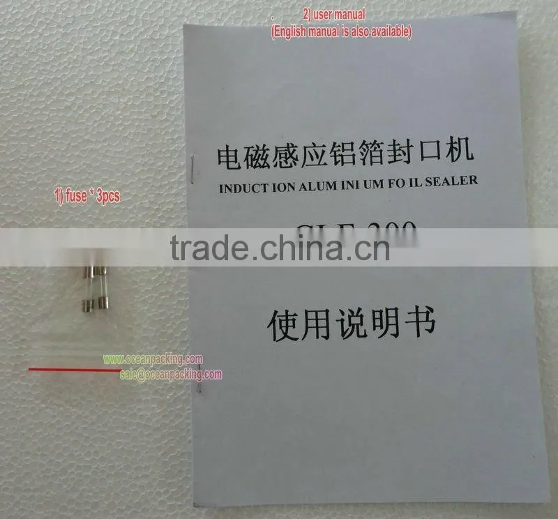 semi automatic spare parts small aluminum foil sealing machine