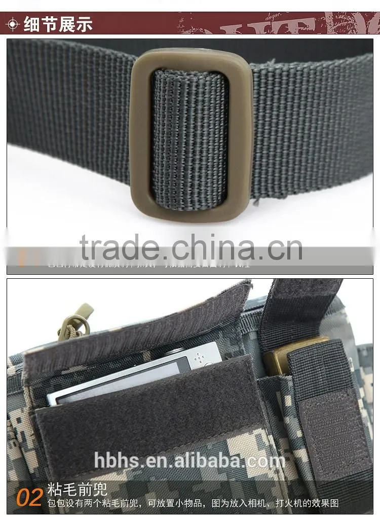 Canvas military small message sport waist bags