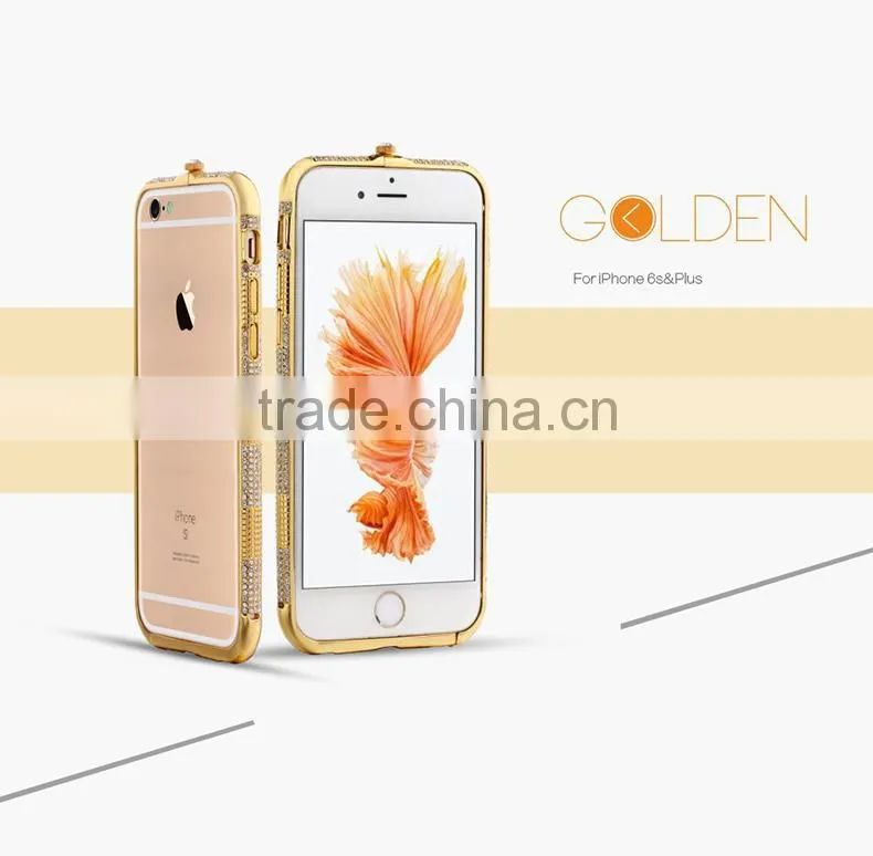 Luxury frame diamond crystal design mobile phone cover cases for ip6s