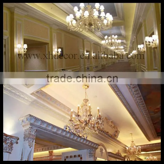 outdoor use waterproof anti-ultraviolet polyurethane cornice Mouldings house architectural design