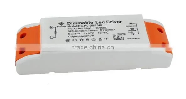 40w 0-10v dimmable led power driver
