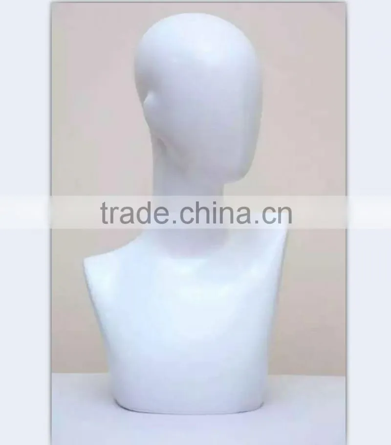 blue display mannequin heads store sell mannequin head hat display rack