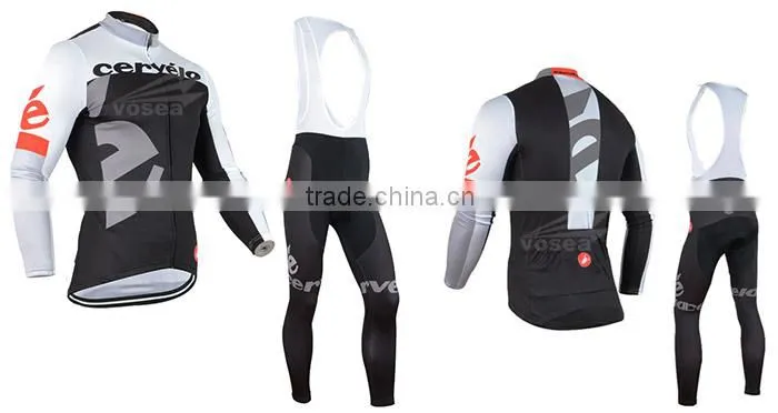 Customized unique winter thermal cycling jersey with pants