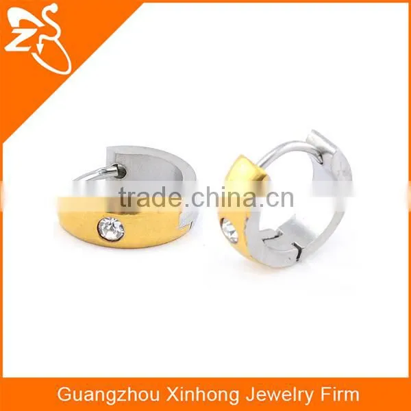 fashion stainless steel earring stainless steel fancy hoop earring,crystal fancy earring