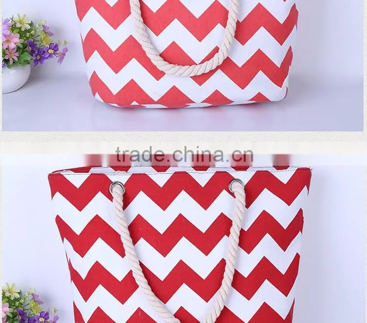 Hot selling canvas beach tote bag